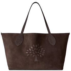 Mulberry Oversized Suede Tree Tote Chocolate Suede
